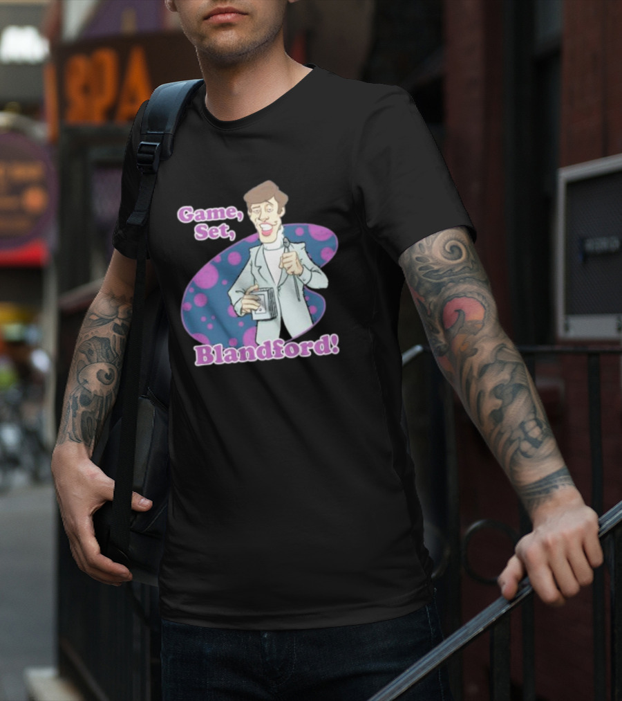 Game Set Blandford Comedy Microphone T-Shirt