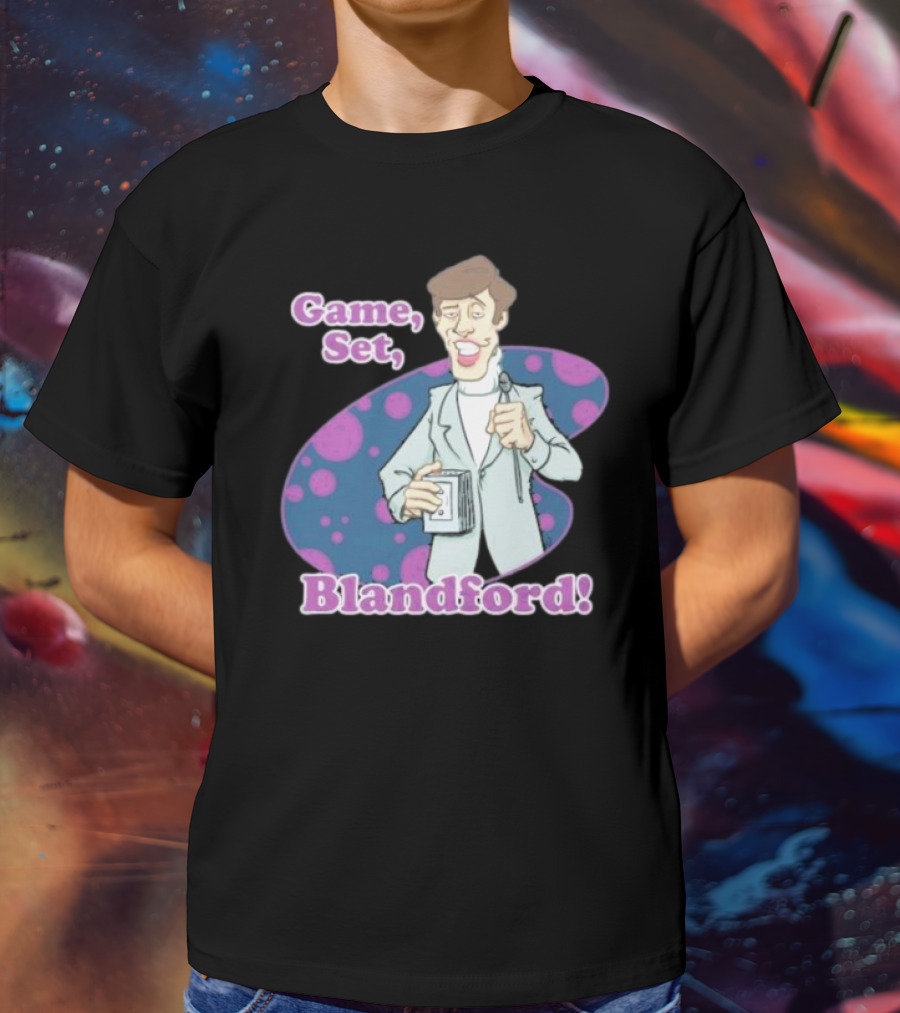 Game Set Blandford Comedy Microphone T-Shirt