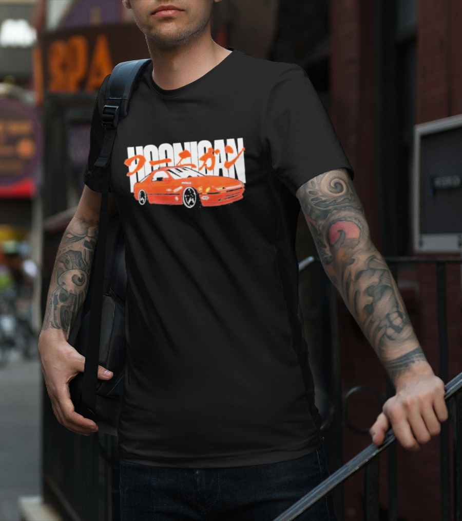 Hoonigan FC Rotary Japanese Kanji Red Sports Car T-Shirt