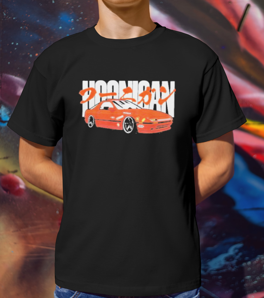 Hoonigan FC Rotary Japanese Kanji Red Sports Car T-Shirt