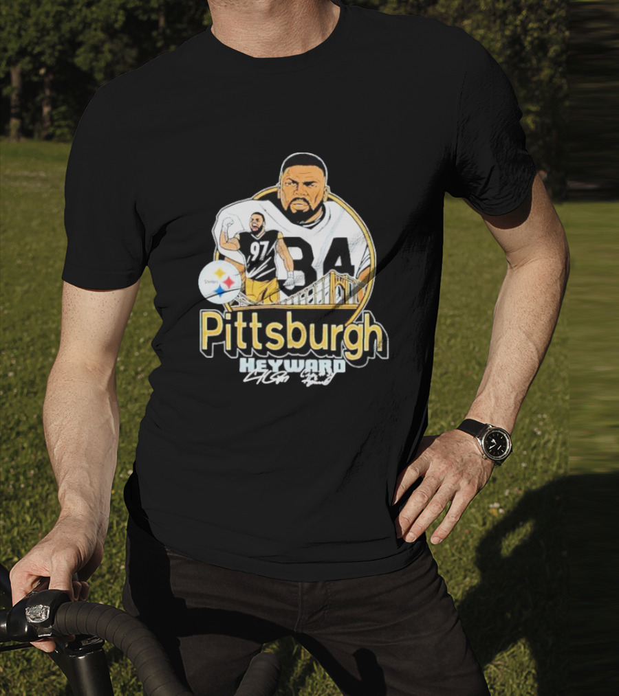 Pittsburgh Steelers Heyward 97 Ironhead Signature Bridge T-Shirt