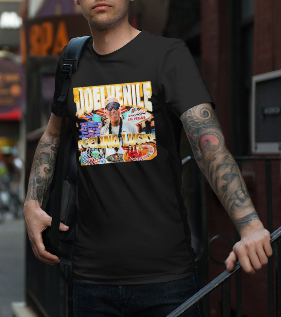 JOELVENILE FEELING LUCKY LAS VEGAS CASINO ROULETTE T-Shirt