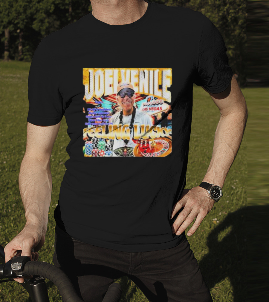 JOELVENILE FEELING LUCKY LAS VEGAS CASINO ROULETTE T-Shirt