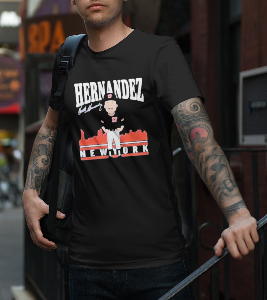 Hernandez Keith Hernandez Toon Signature New York T-Shirt