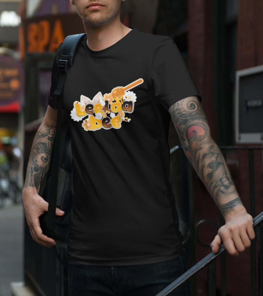 Leelaabee Honey Drizzle With Ears And Flowers T-Shirt