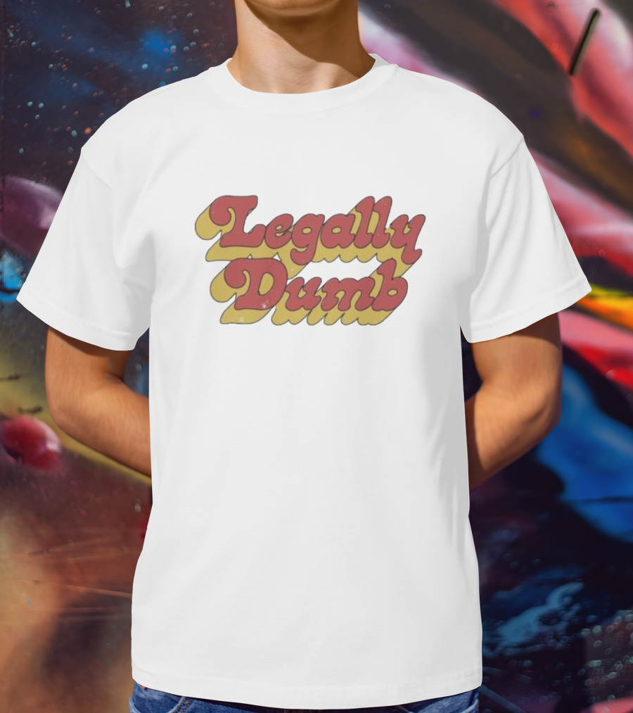 Legally Dumb Retro Style Red T-Shirt