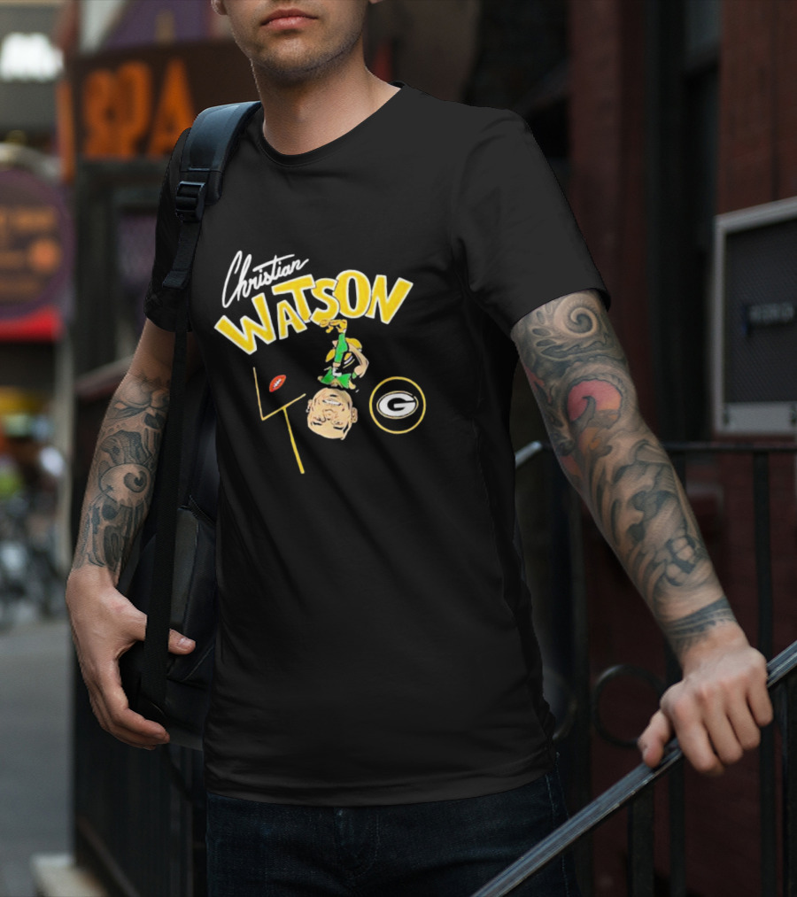 Christian Watson Green Bay Packers Football Comic T-Shirt