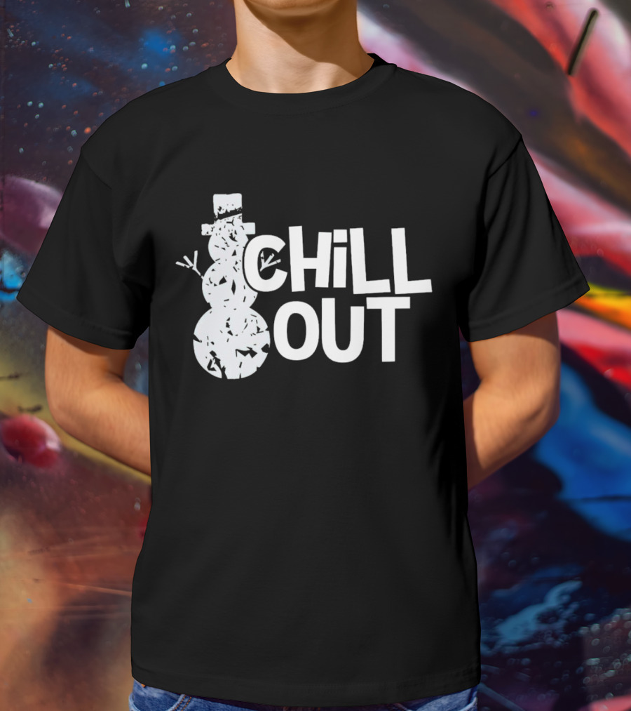 Chill Out Snowman Christmas T-Shirt