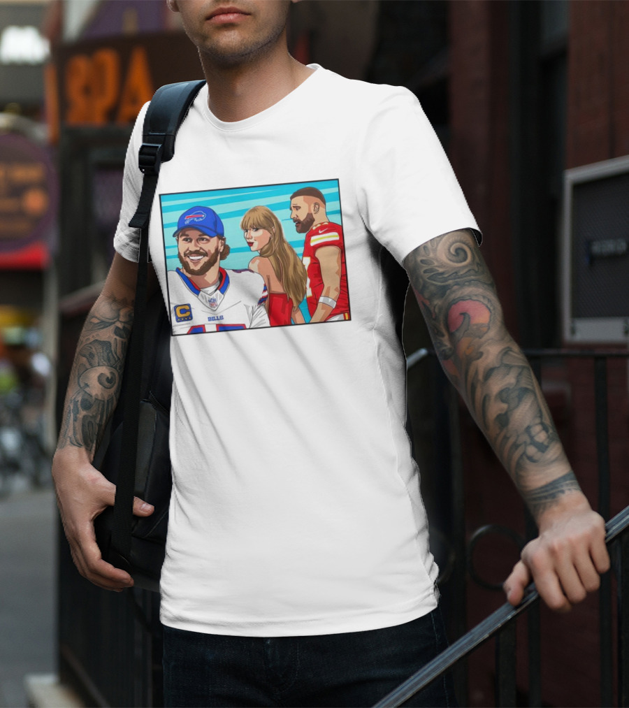 Buffalo Bills Vs. Kansas City Chiefs Distracted Girlfriend Meme T-Shirt