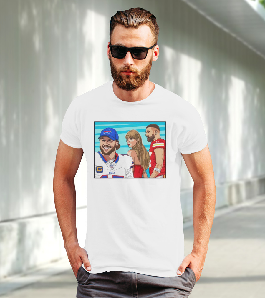 Buffalo Bills Vs. Kansas City Chiefs Distracted Girlfriend Meme T-Shirt