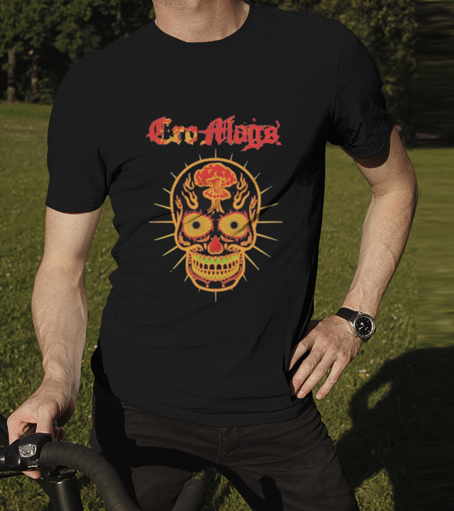 Cro-Mags Age Of The Dead Skull With Nuclear Explosion T-Shirt
