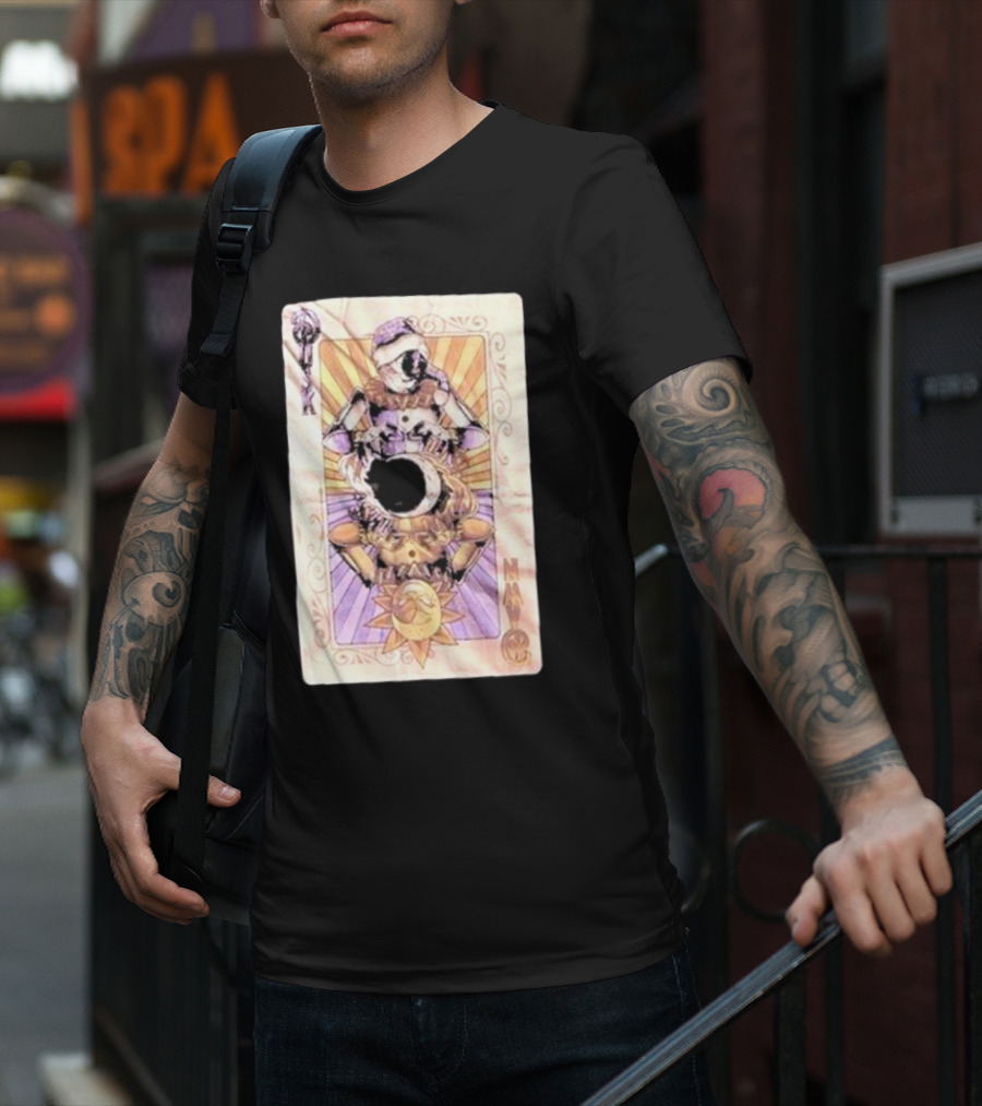 Five Nights At Freddy’s Security Breach Sun And Moon Tarot Card T-Shirt