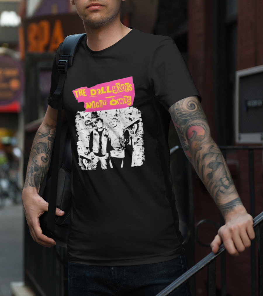 The Dollyrots Night Owls Retro Album Collage T-Shirt