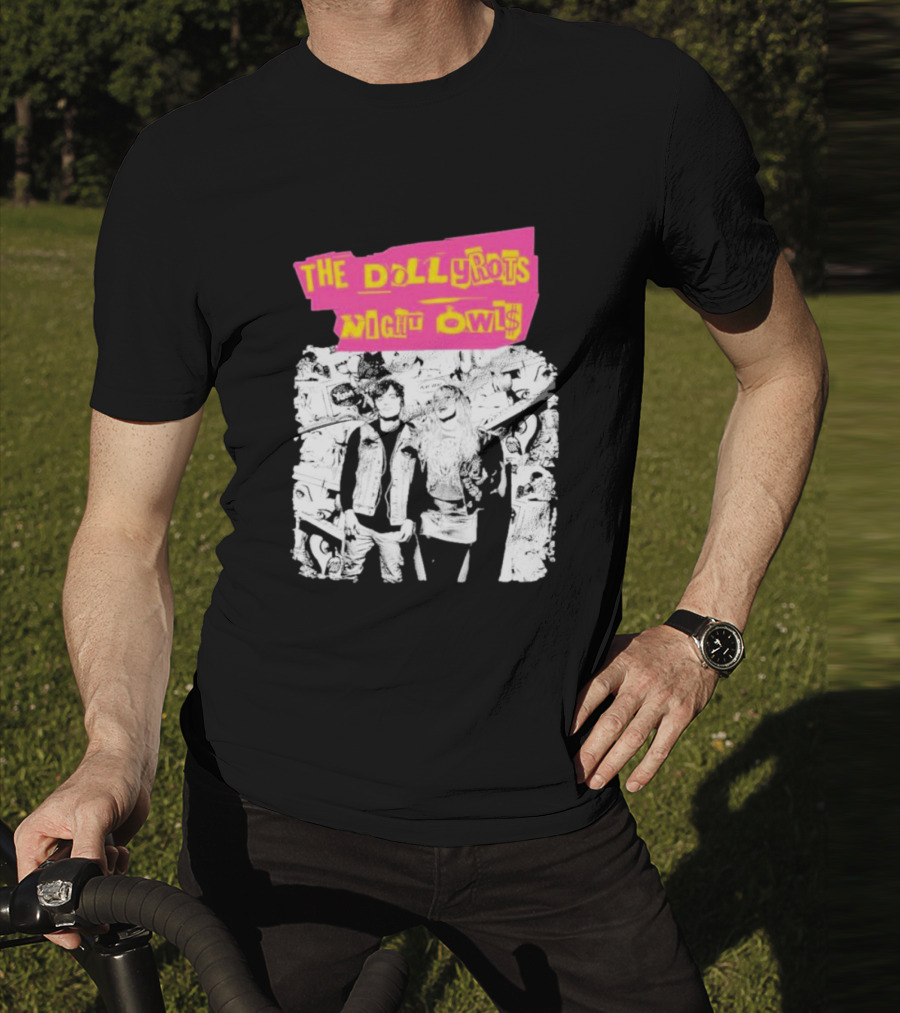 The Dollyrots Night Owls Retro Album Collage T-Shirt