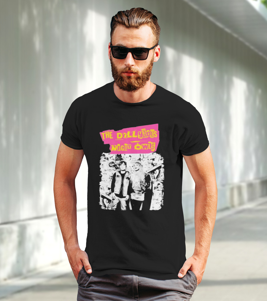 The Dollyrots Night Owls Retro Album Collage T-Shirt