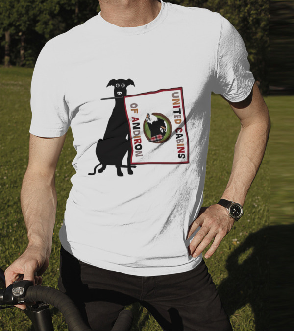 United Cabins Of Andiron Dog Flag T-Shirt