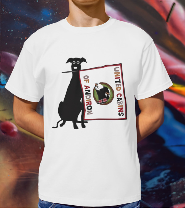 United Cabins Of Andiron Dog Flag T-Shirt