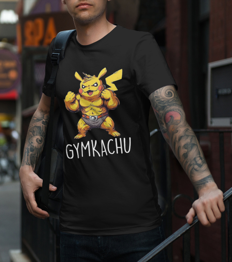 Gymkachu Buff Pikachu T-Shirt