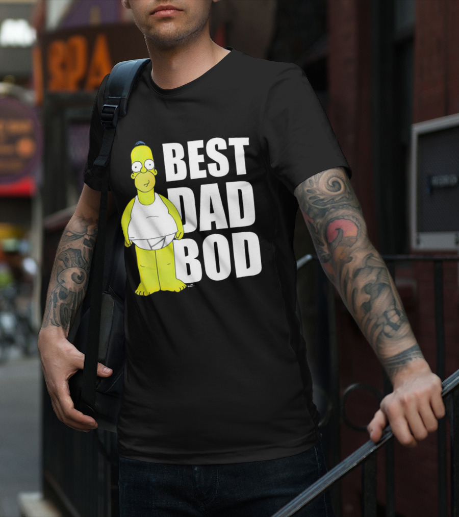 Homer Simpson Best Dad Bod The Simpsons T-Shirt