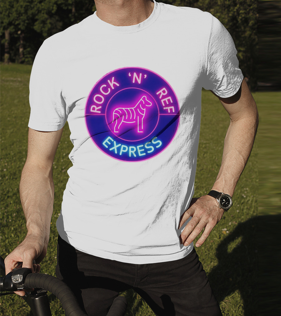 Rock 'N' Ref Express Jesse Beeler Tag Neon Zebra T-Shirt