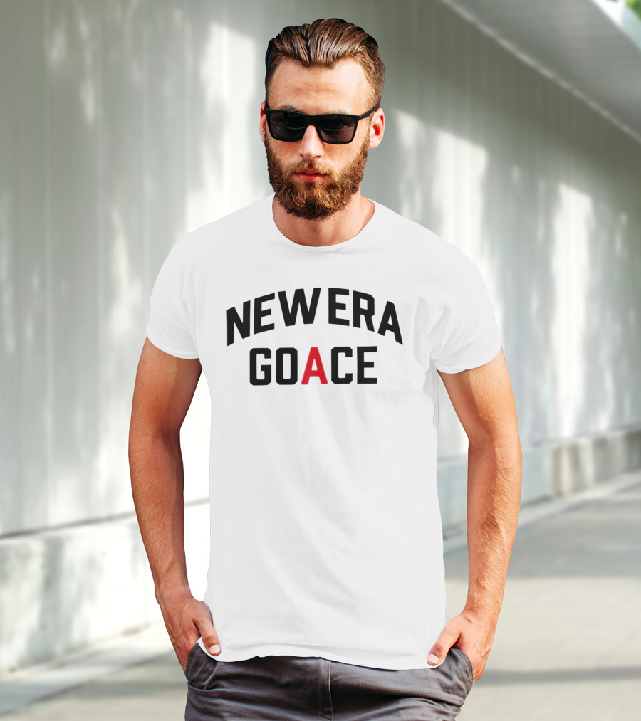 New Era Goace Black And Red Bold Arched Text T-Shirt