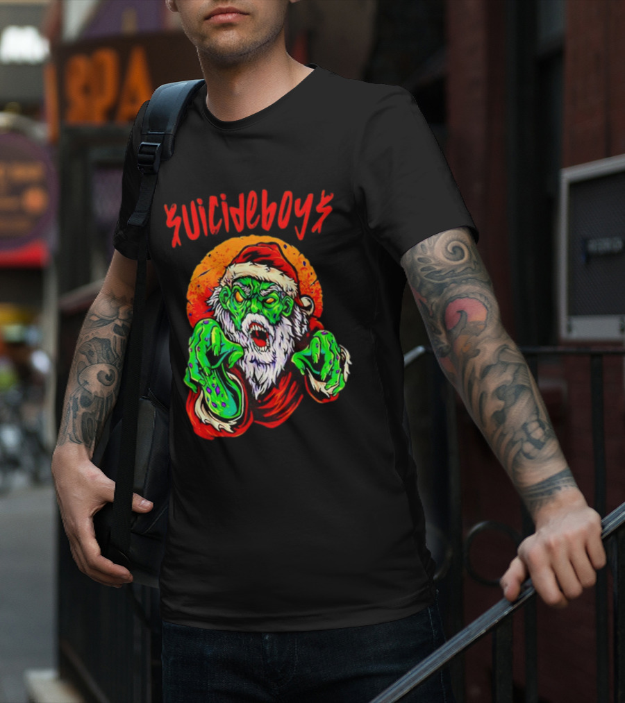 Suicideboys Zombie Santa Christmas Horror T-Shirt