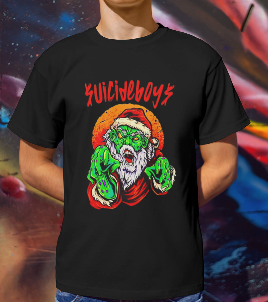 Suicideboys Zombie Santa Christmas Horror T-Shirt