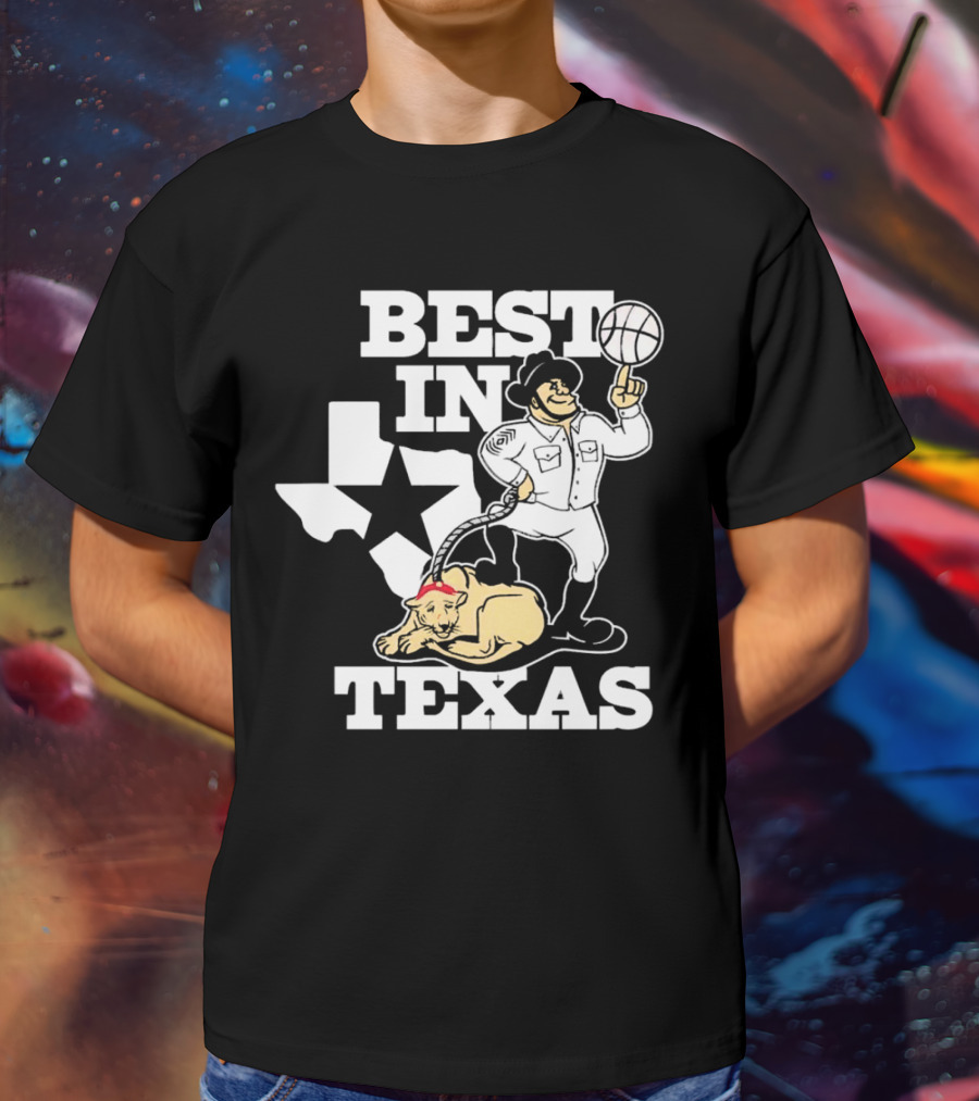 BEST IN TEXAS BASKETBALL STAR COWBOY AND PANTHER T-Shirt