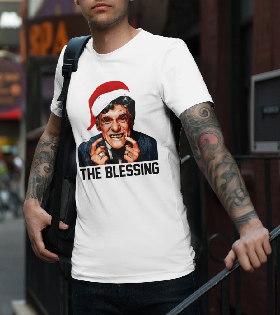 The Blessing Uncle Lewis Christmas Vacation Santa Hat T-Shirt