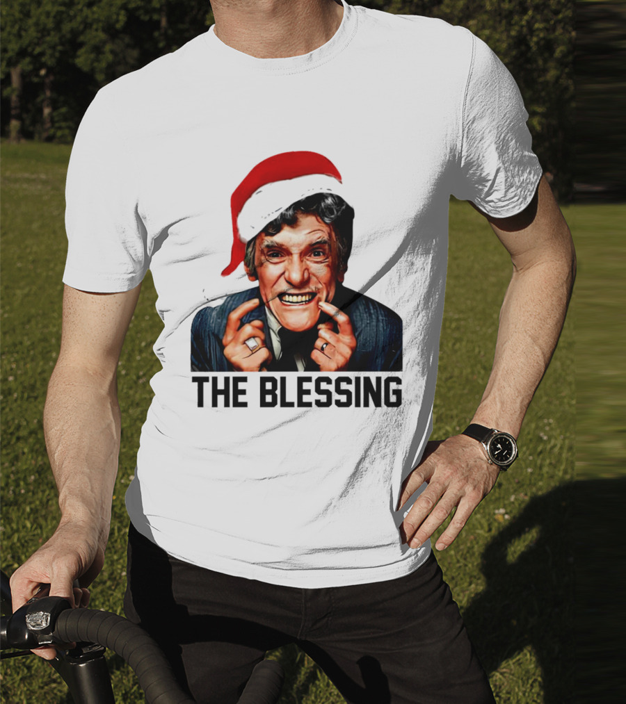 The Blessing Uncle Lewis Christmas Vacation Santa Hat T-Shirt