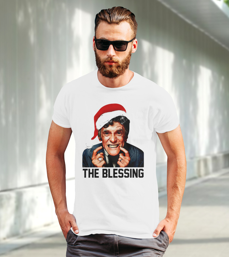 The Blessing Uncle Lewis Christmas Vacation Santa Hat T-Shirt