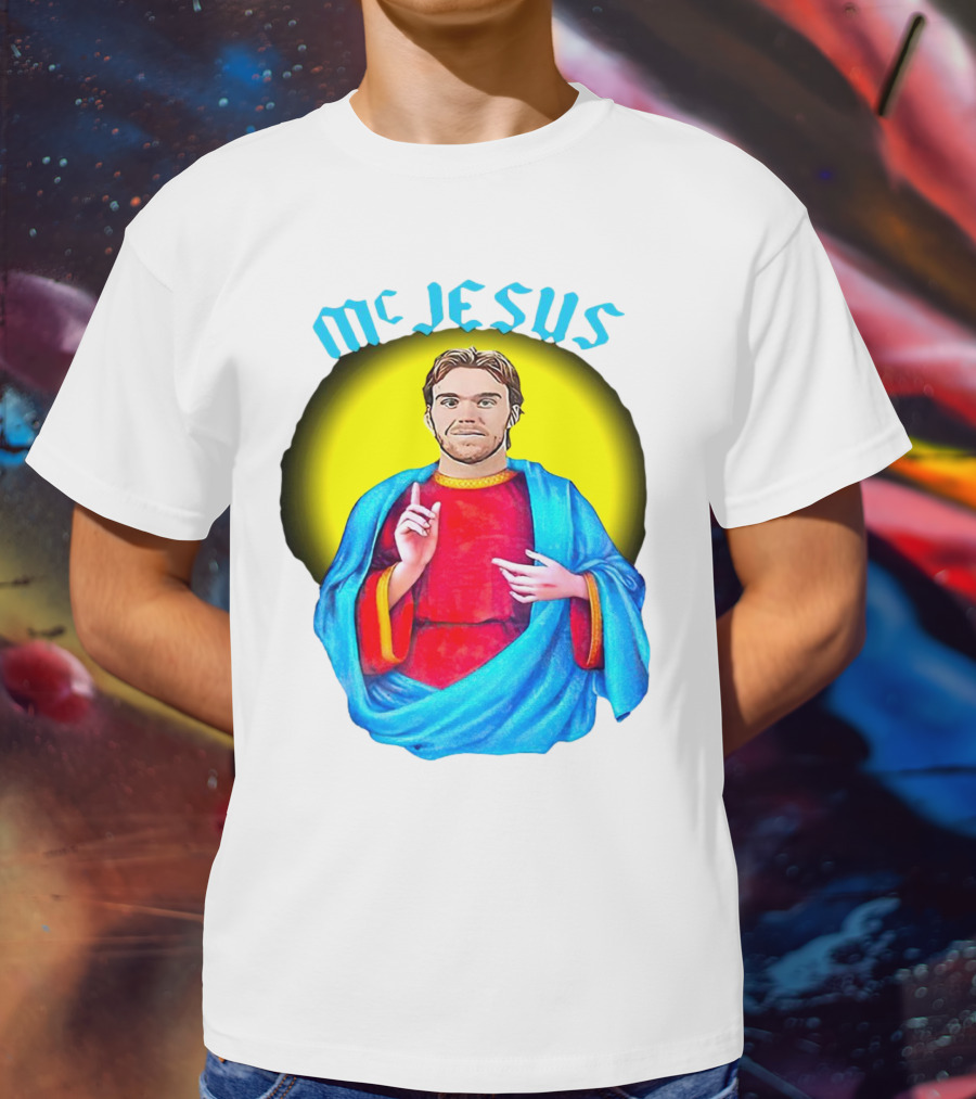 Connor McDavid McJesus Iconic Sports T-Shirt