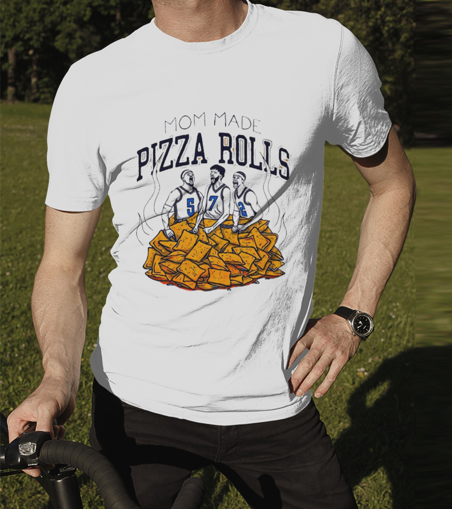 Mom Made Pizza Rolls Basketball Players Over Snacks T-Shirt