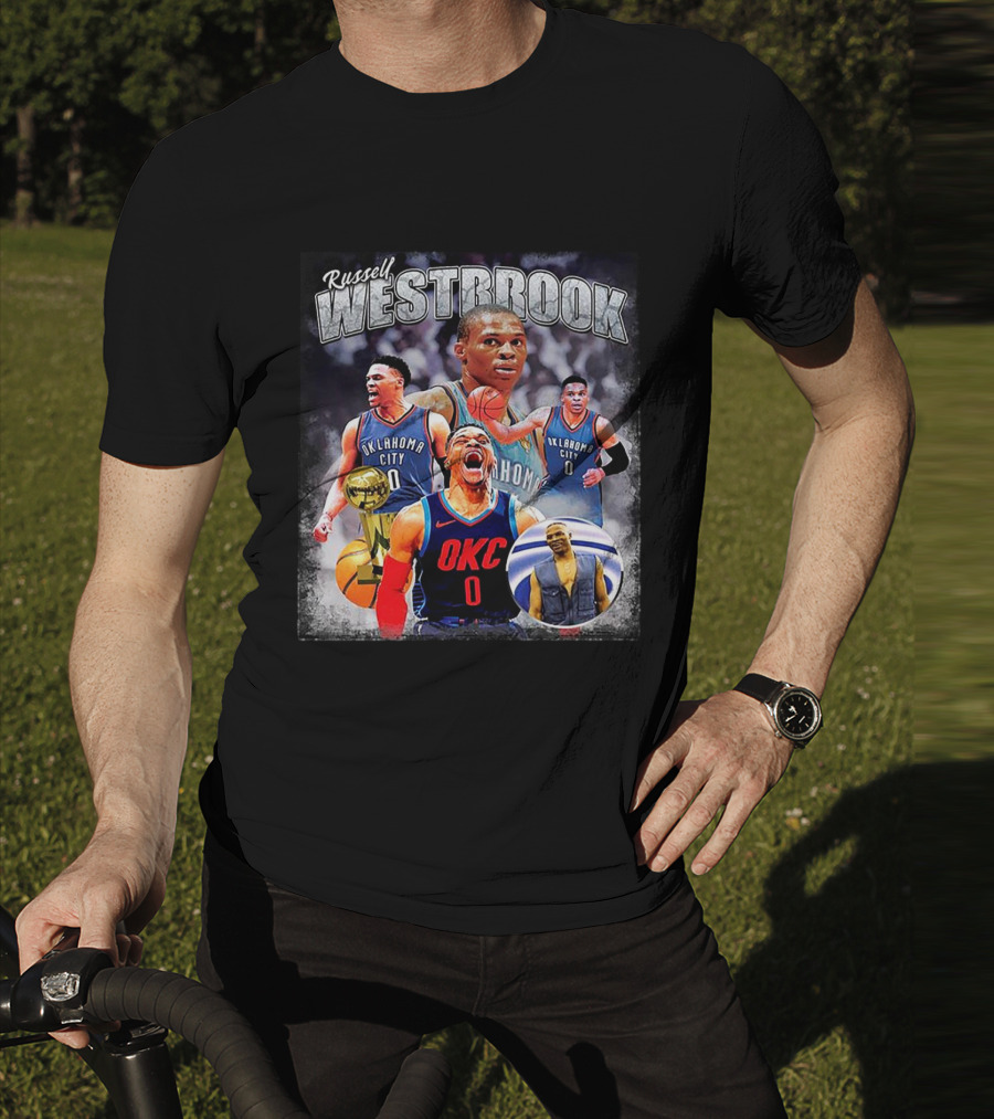 Russell Westbrook Oklahoma City Thunder NBA Vintage 80s Champion T-Shirt