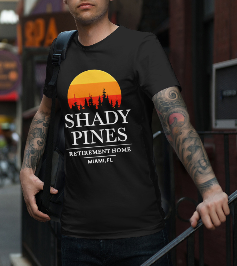 Shady Pines Retirement Home Miami FL Sunset T-Shirt