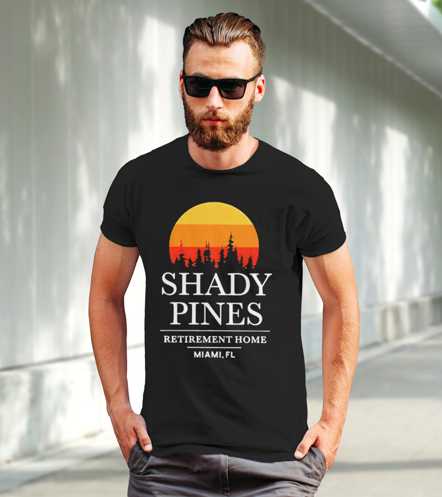 Shady Pines Retirement Home Miami FL Sunset T-Shirt