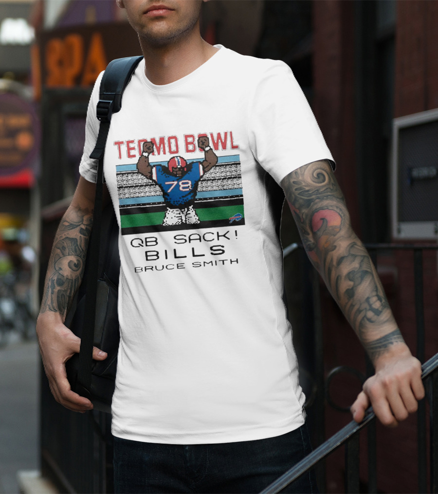 Tecmo Bowl QB Sack 78 Bills Bruce Smith T-Shirt