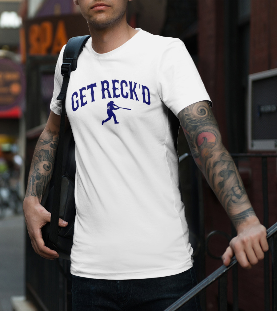 Get Reck'd Baseball 20 Autograph Player Swing T-Shirt