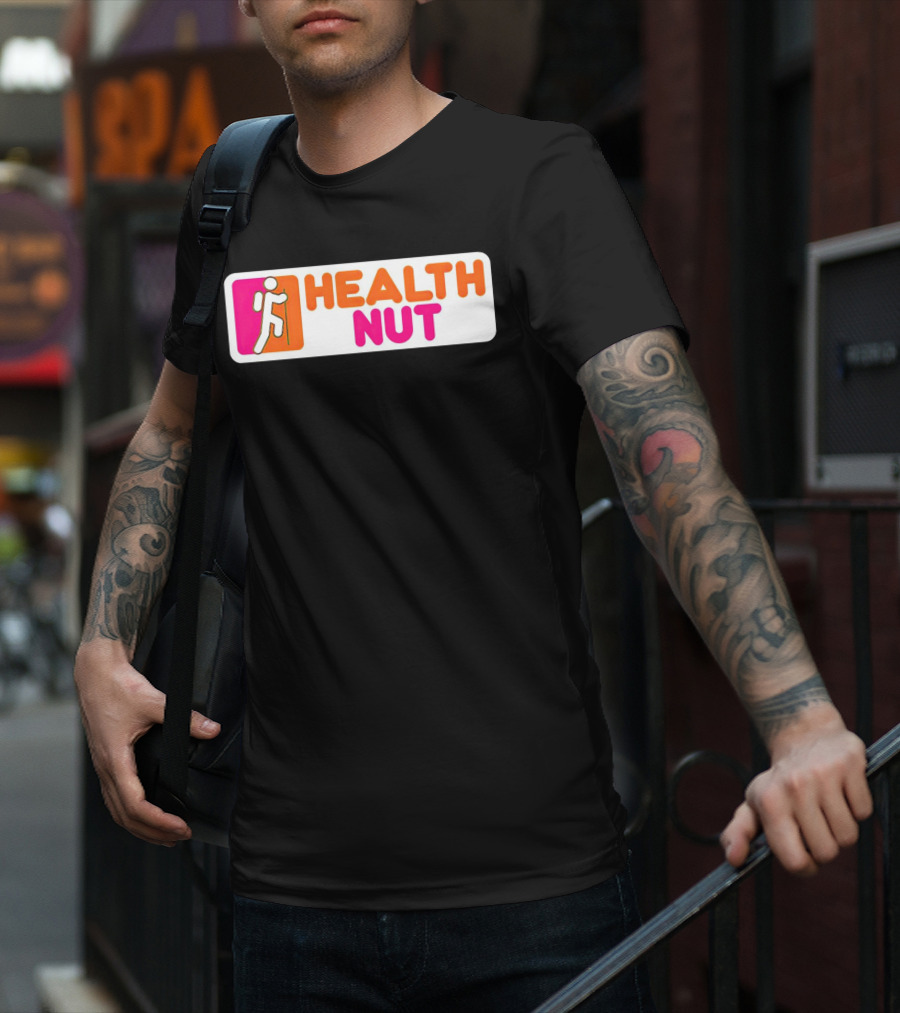 Health Nut Dunkin’ Donuts Logo Mashup T-Shirt