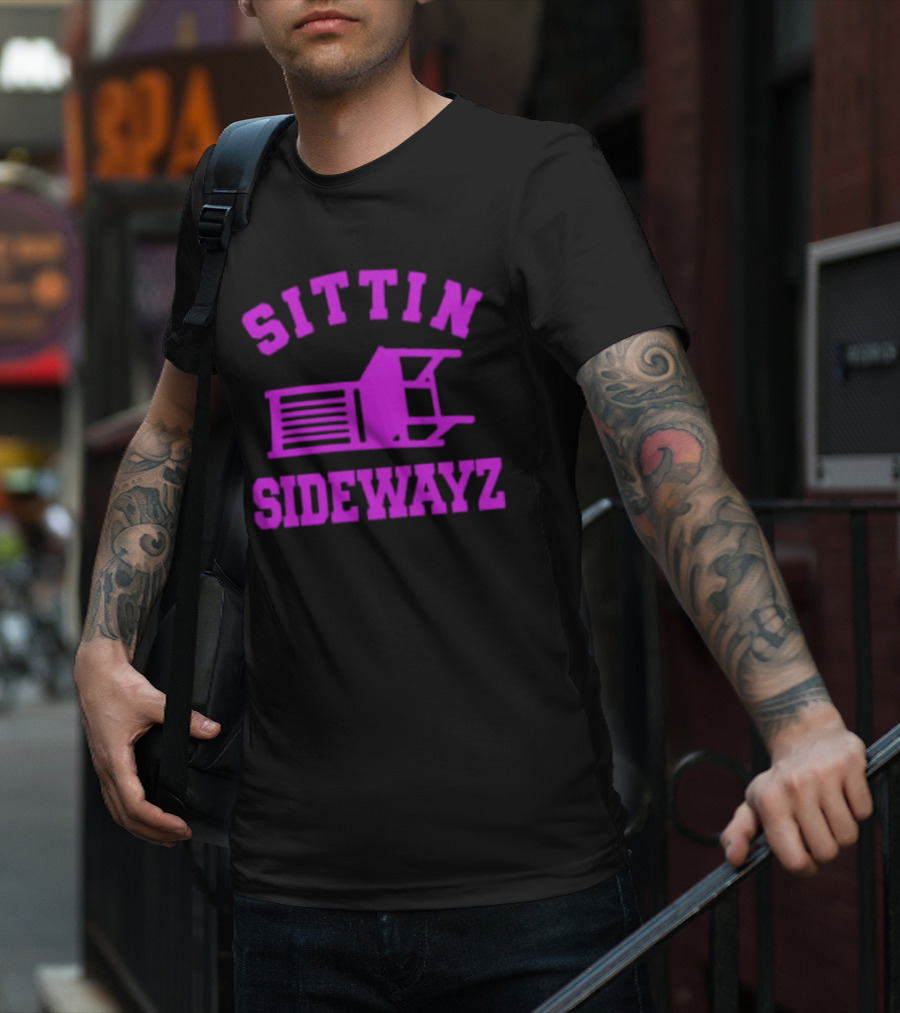 Sittin’ Sidewayz Purple Chair T-Shirt