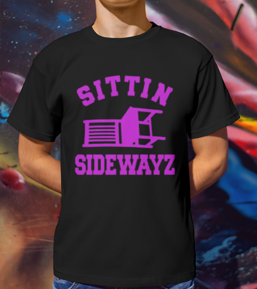 Sittin’ Sidewayz Purple Chair T-Shirt