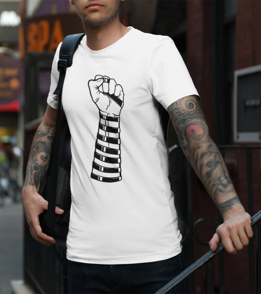Strapped Fist With Black Bands Iconic T-Shirt