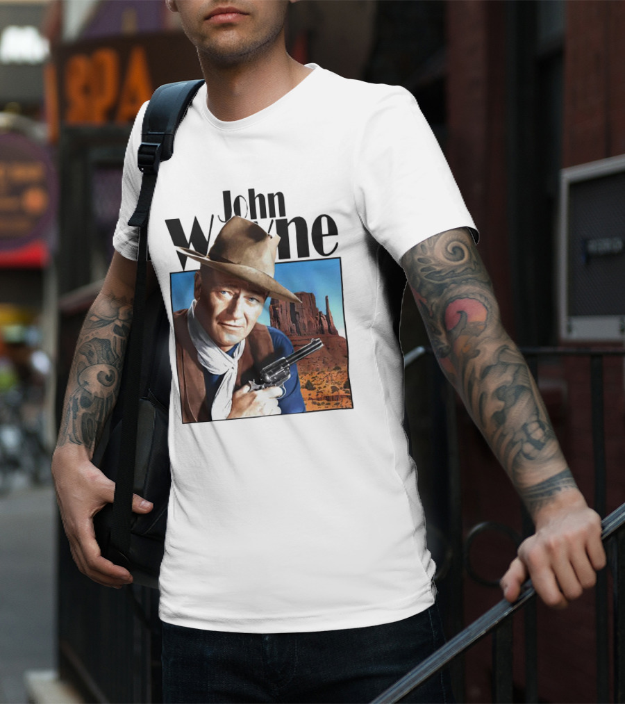 John Wayne Cowboy Western Movie Legend T-Shirt