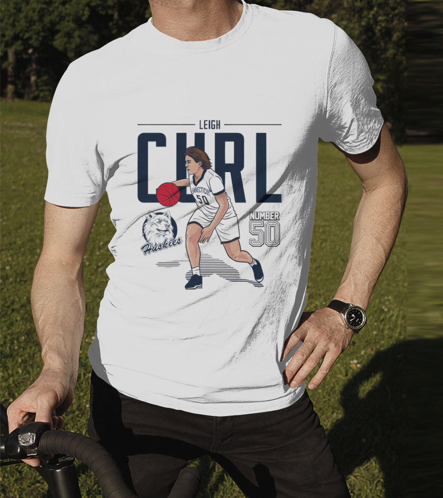 Leigh Curl Number 50 UConn Huskies Basketball T-Shirt