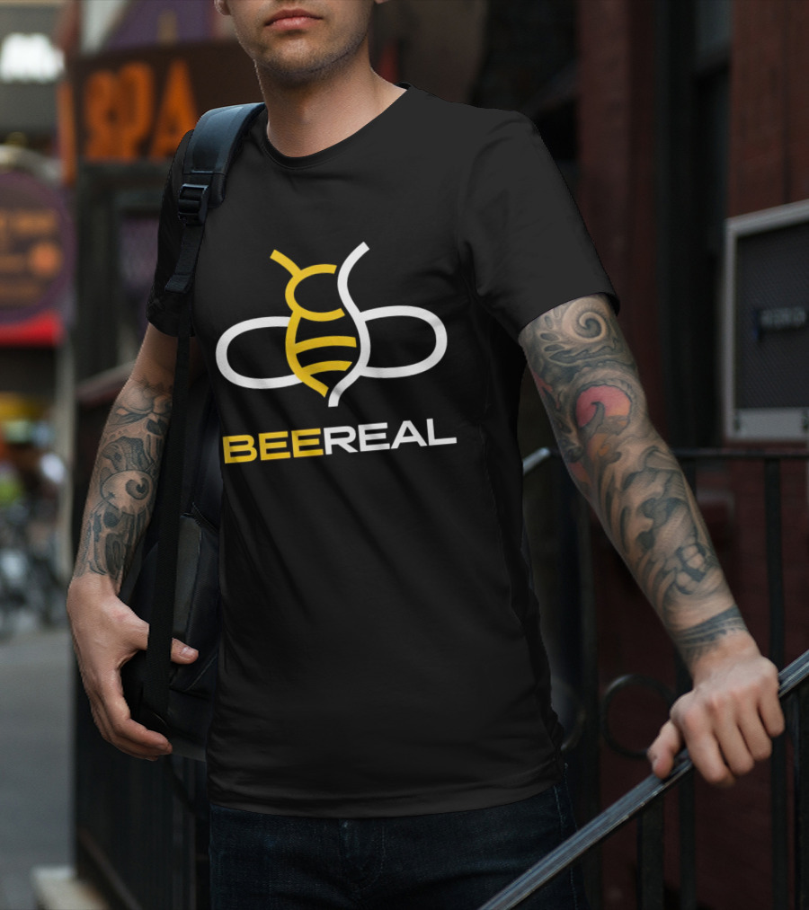 BeeReal Yellow And White Bee T-Shirt