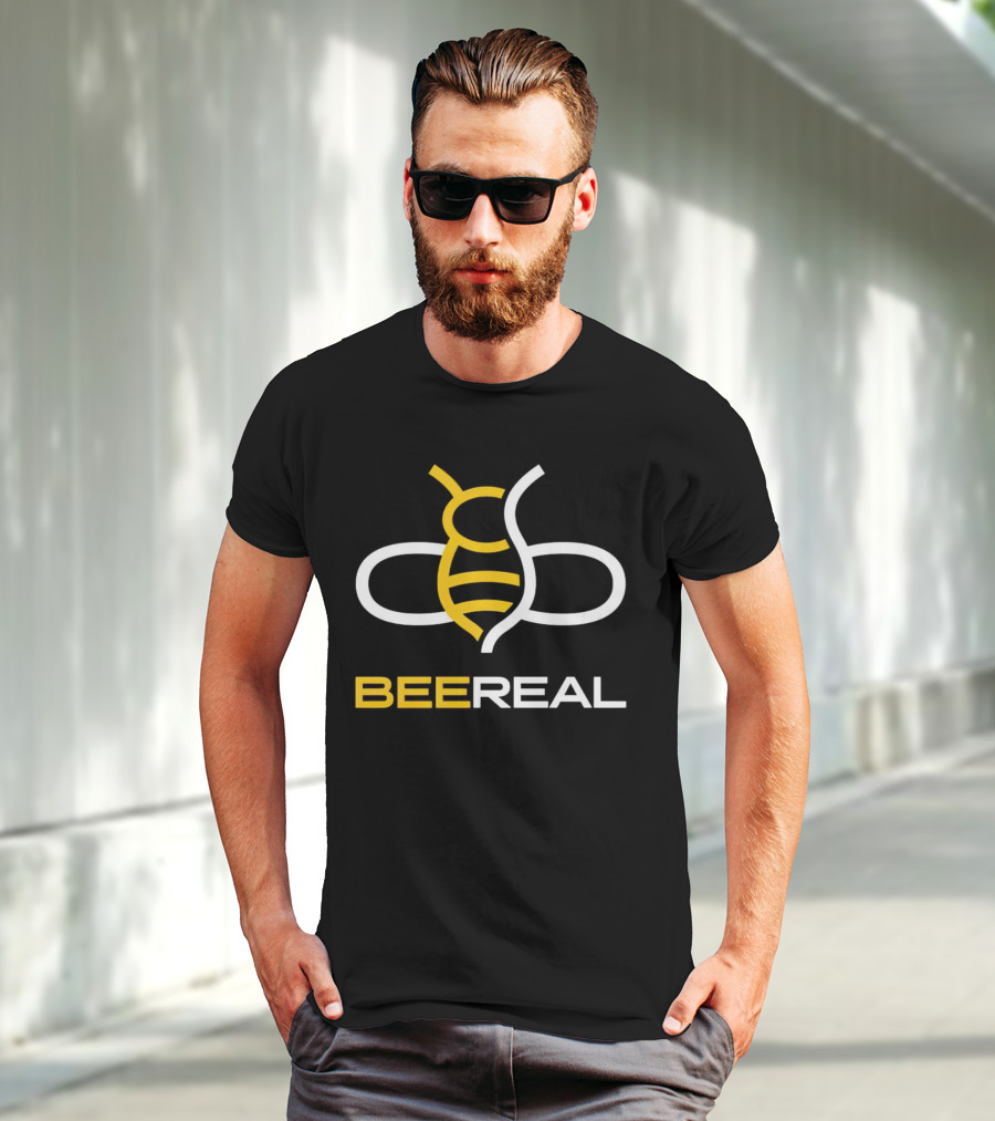 BeeReal Yellow And White Bee T-Shirt