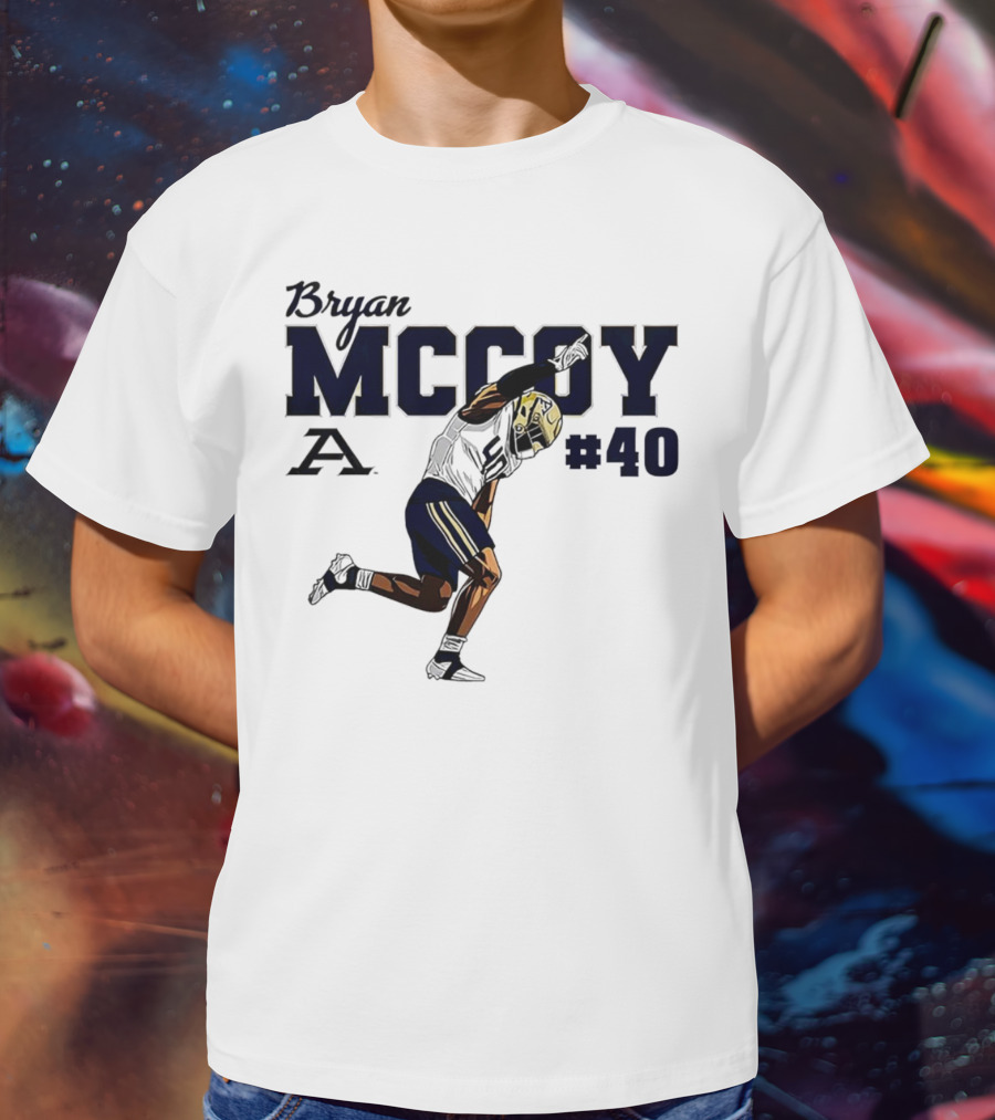Bryan McCoy Akron Zips #40 NCAA Football T-Shirt