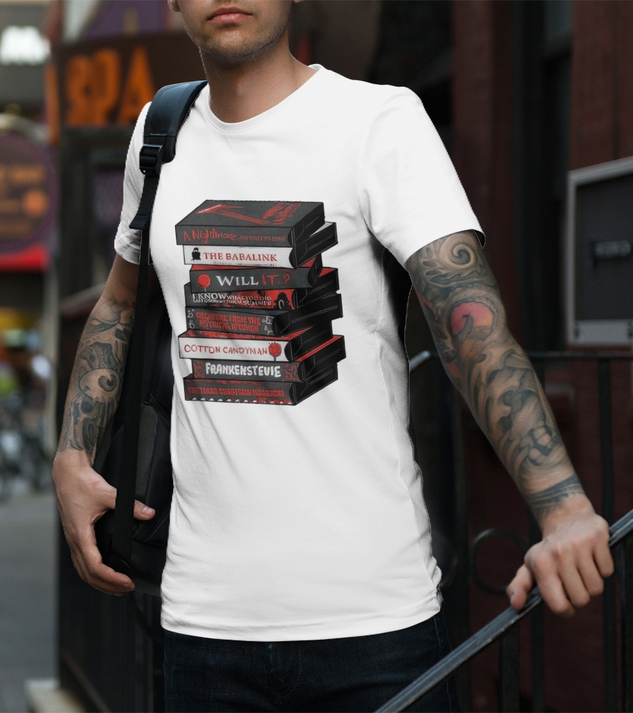 A Nightmare On Elm Street The Babalink Will It Labyrinth Of The Odd Video Summer Obstacle Course Cotton Candyman Frankenstein Stevie T-Shirt