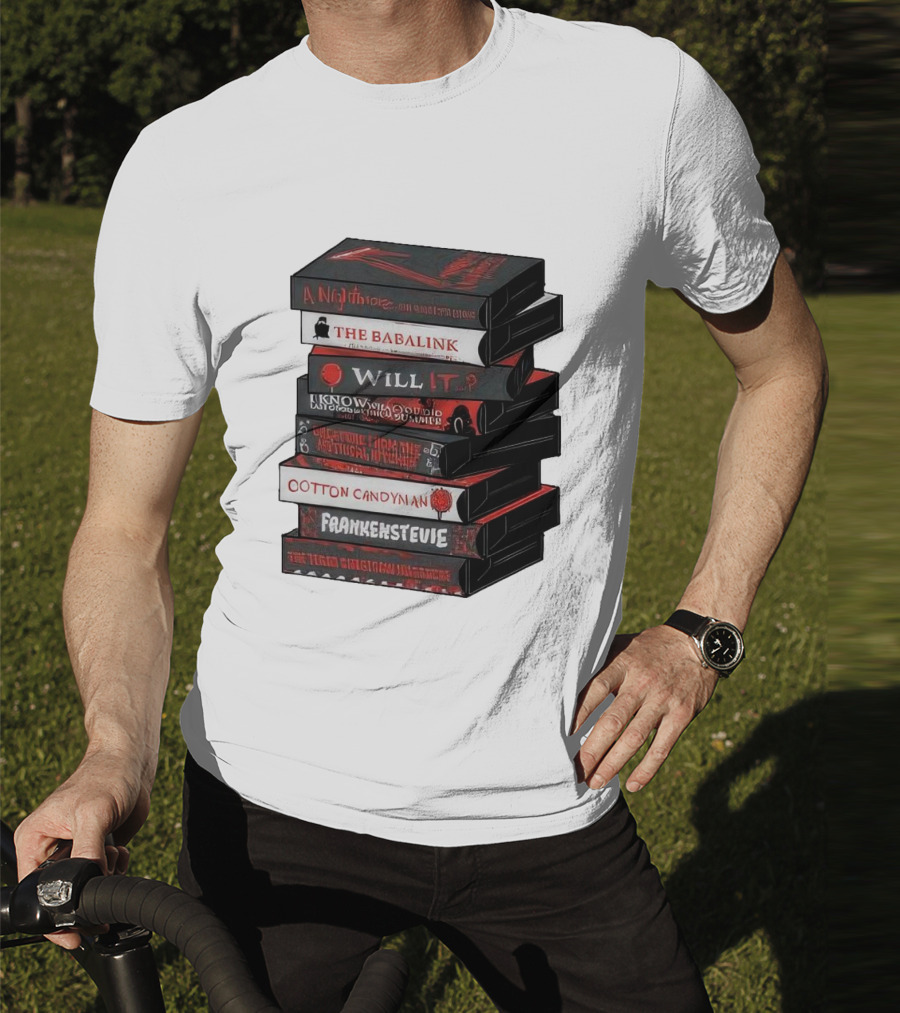 A Nightmare On Elm Street The Babalink Will It Labyrinth Of The Odd Video Summer Obstacle Course Cotton Candyman Frankenstein Stevie T-Shirt