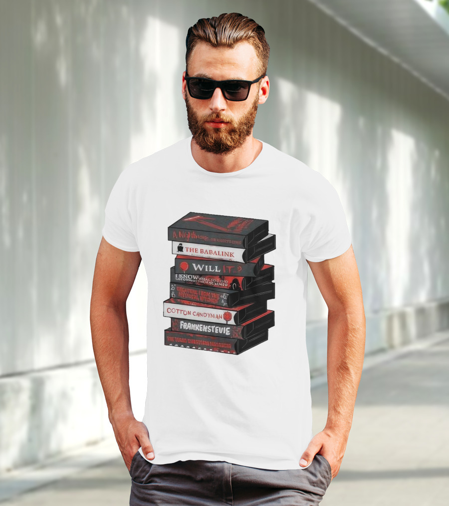 A Nightmare On Elm Street The Babalink Will It Labyrinth Of The Odd Video Summer Obstacle Course Cotton Candyman Frankenstein Stevie T-Shirt